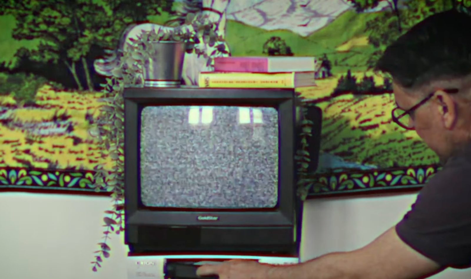 Old television showing static, from the event teaser