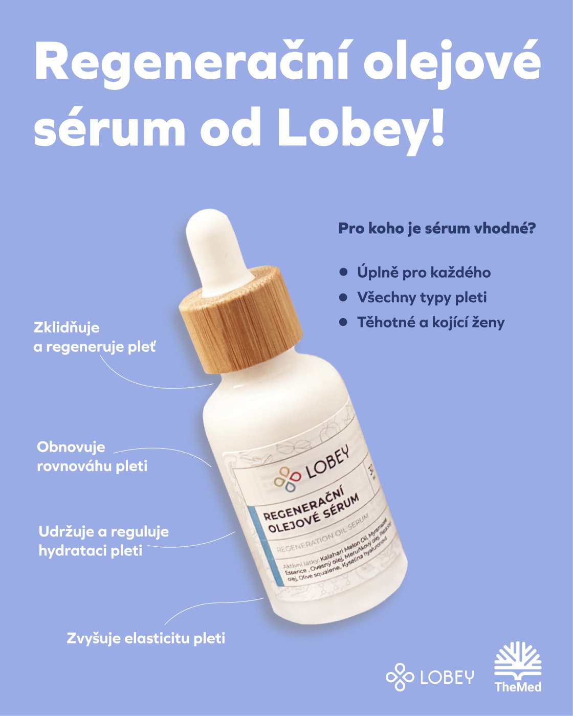 Instagram post: Lobey regenerating oil serum