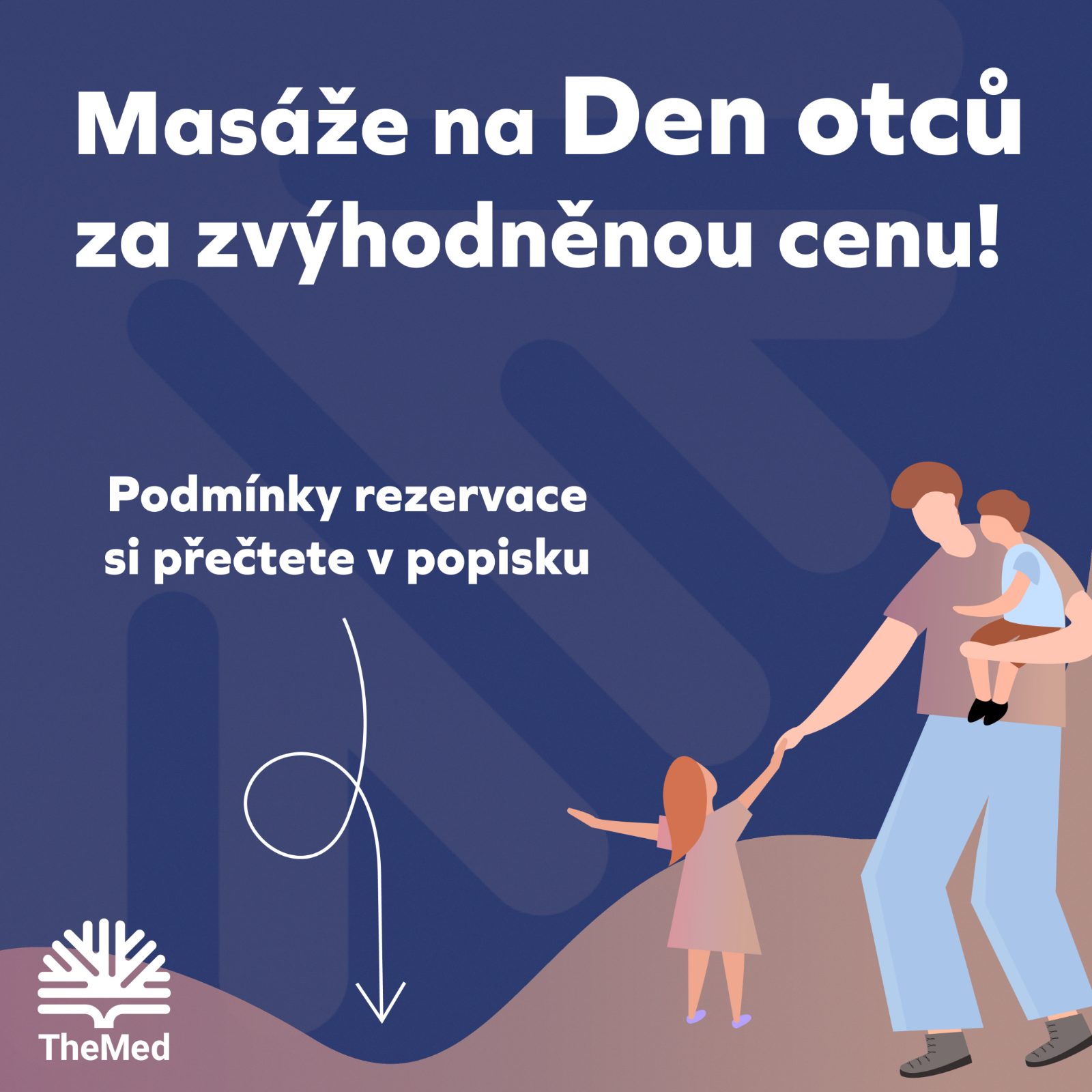Instagram post: Father’s Day massage offer