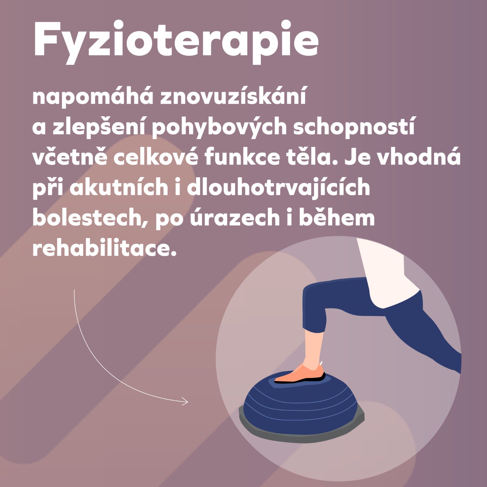 Instagram post about physiotherapy